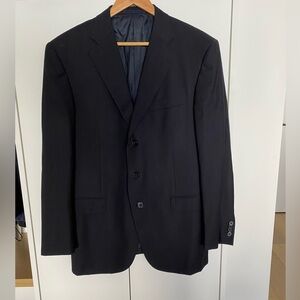 Ermenegildo Zegna Men's Dark Blue Blazer Size 42L